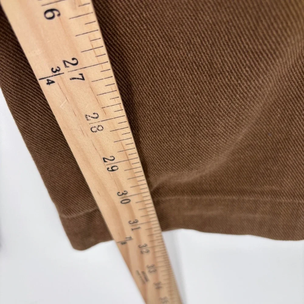 Brooks Brothers Hudson Twill Chino Pants Mens 36x31 (Tag 36x34) Brown Italian